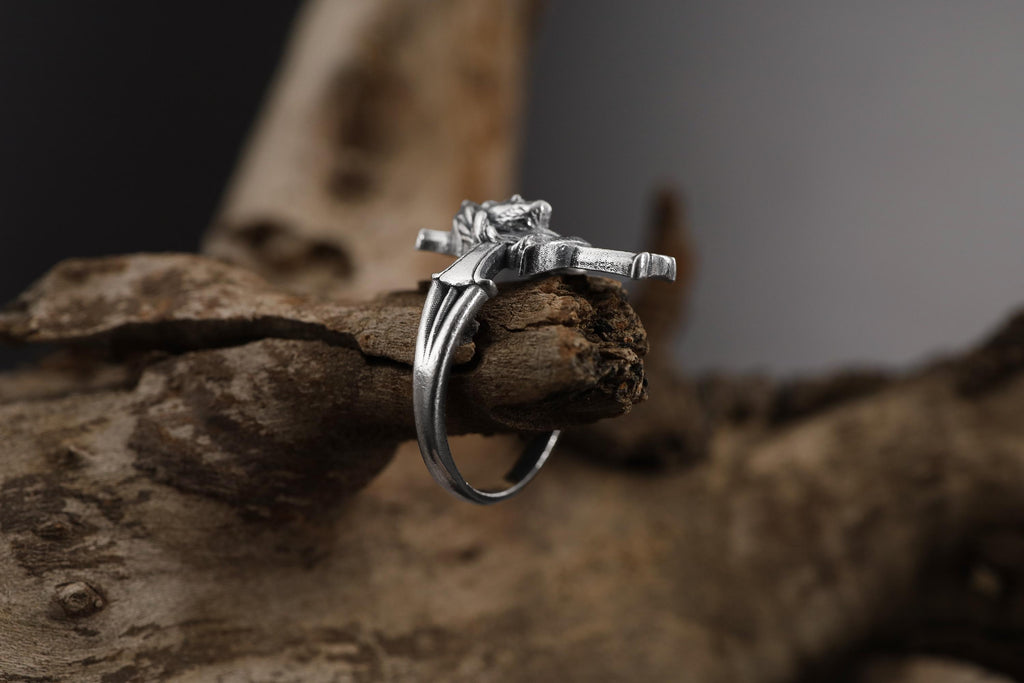 Jesus Cross ring, Christian faith inspired jewelry, symbolic religious statement band, and handcrafted meaningful accessory designed for those who are drawn to devotion, spiritual strength, and timeless Christian symbolism. This striking ring features a detailed cross motif associated with Jesus Christ, creating a powerful design that reflects faith, redemption, and divine guidance.