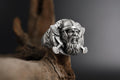 Handmade Sterling Silver Viking Warrior Ring, Norse Mythology Jewelry