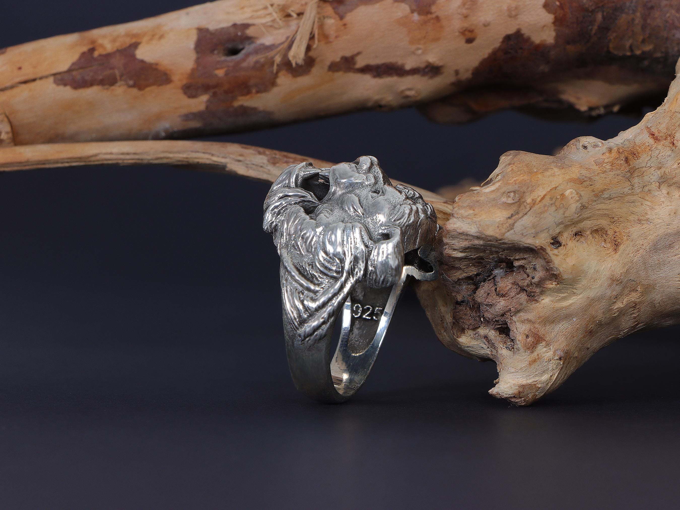 Roaring tiger head ring, sterling silver fierce statement jewelry, symbolic tiger signet band, and handcrafted bold accessory designed for those who are drawn to strength, courage, independence, and untamed energy. This striking ring features a detailed roaring tiger head motif framed within a bold statement structure, creating a look that feels wild, fearless, and deeply symbolic.
