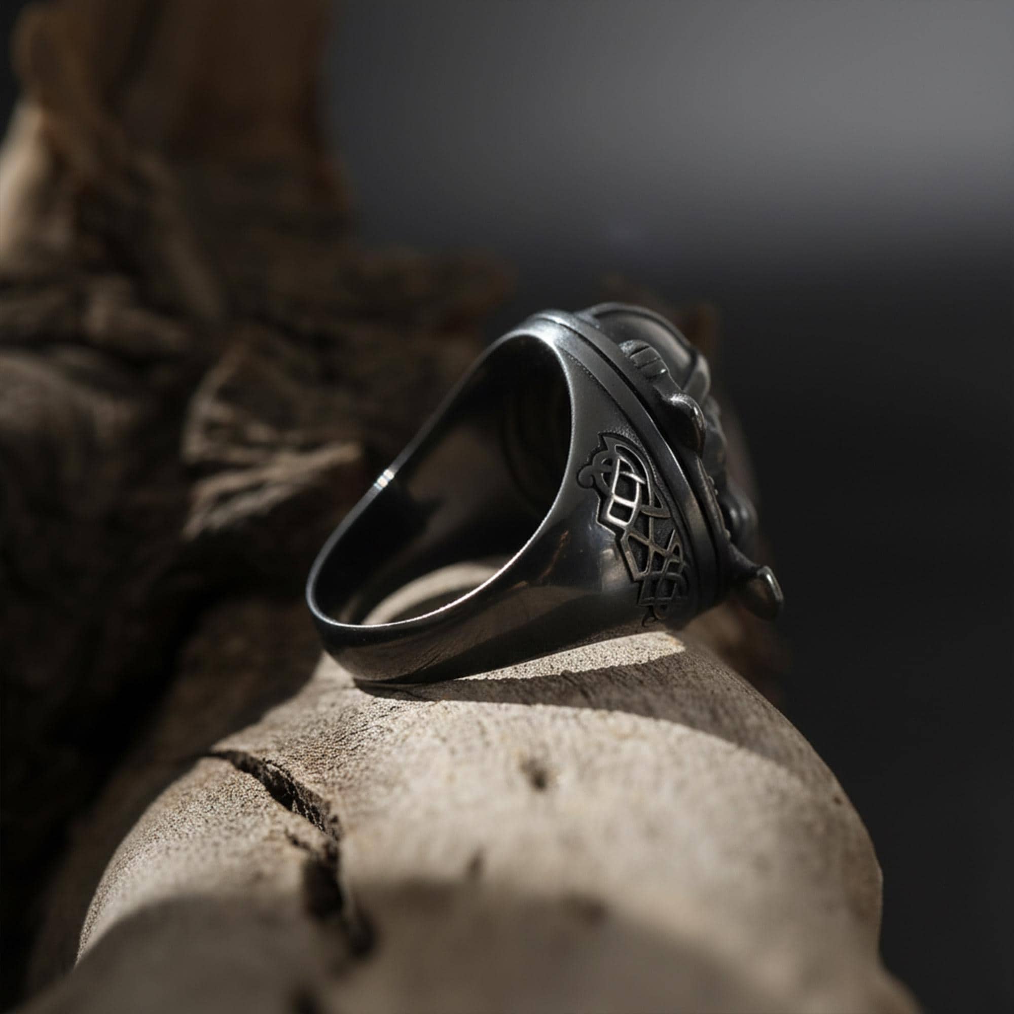 Handmade Sterling Silver Viking Warrior Ring, Norse Mythology Jewelry