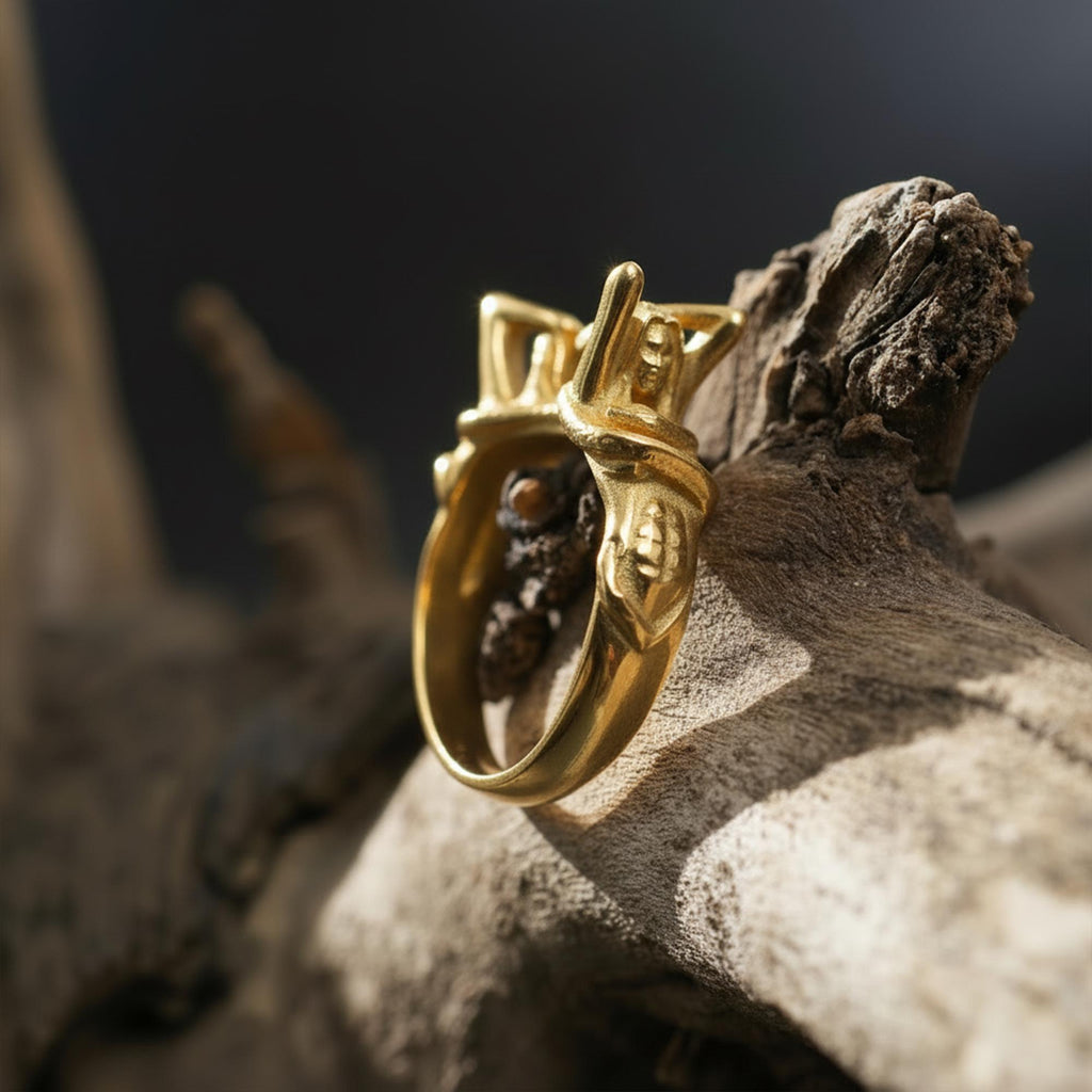 Black silver siren ring, mermaid ring, mythology ring, black rhodium ring, and gothic statement jewelry designed for those who are drawn to dark fantasy, ocean symbolism, and bold artistic design. This striking ring features a sculptural siren-inspired form that creates a mysterious and dramatic presence with strong visual character. It is not a simple accessory — it is a statement ring that blends mythological beauty, dark elegance, and handcraf