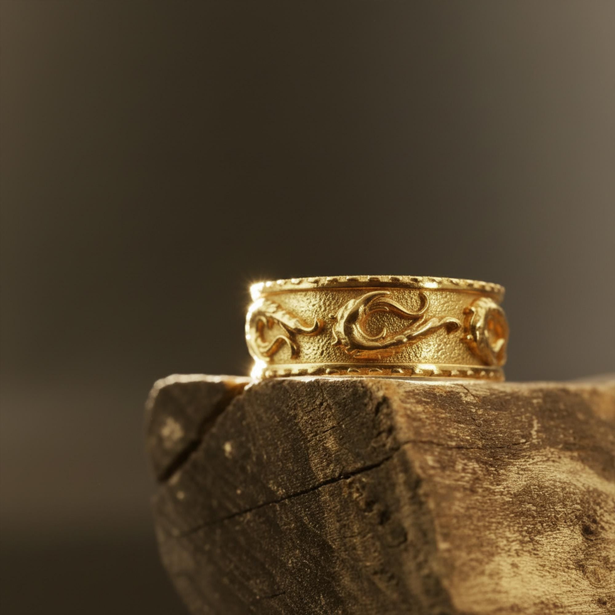 Wind pattern ring, wave ring, swirl band ring, rhodium and gold plated silver ring, and nature inspired statement jewelry designed for those who are drawn to movement, flow, and refined elegance. This striking ring features a fluid wind and wave inspired pattern, available in both bright rhodium and warm gold plated finishes, creating a design that feels dynamic, modern, and visually captivating.