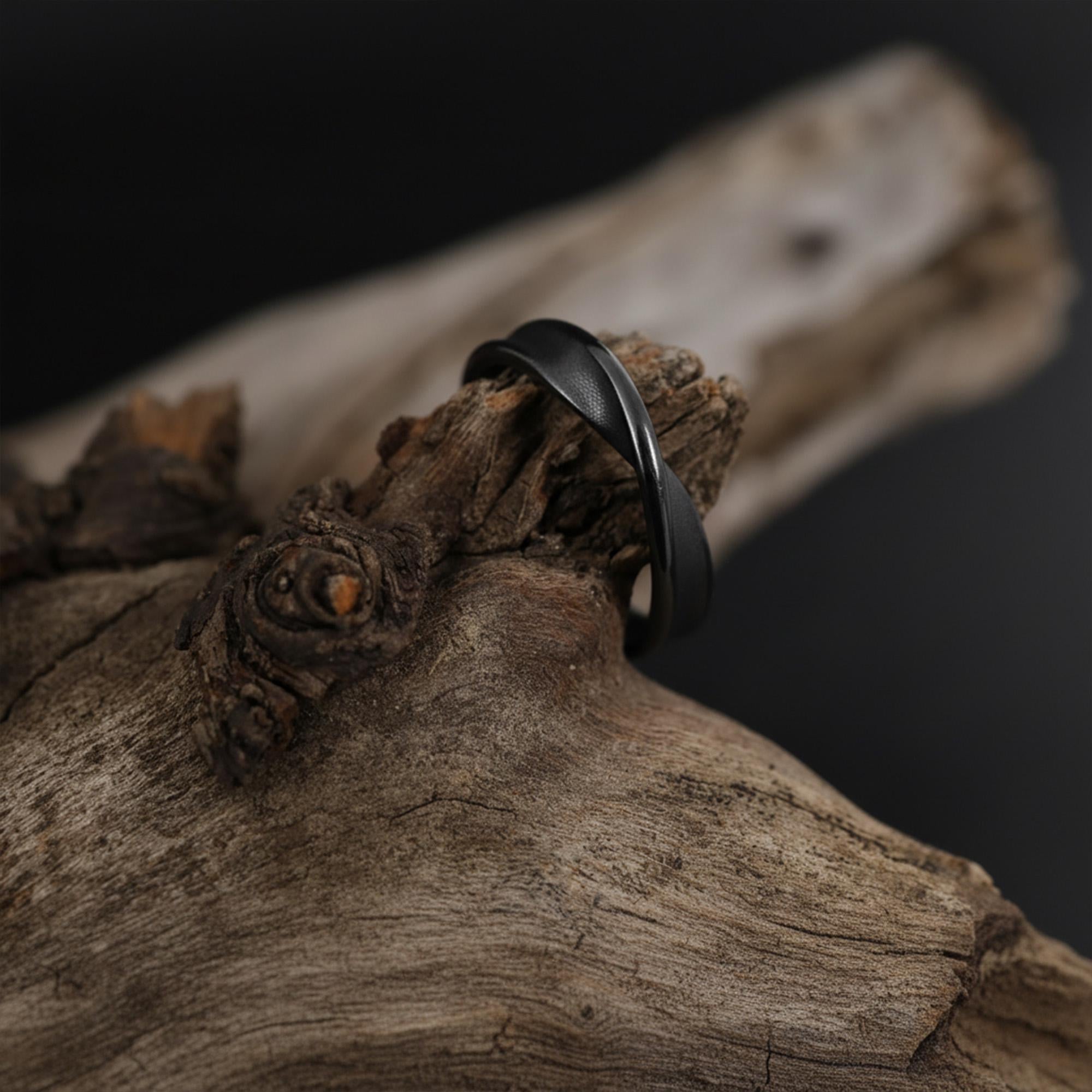 Handmade Sterling Silver Mobius Ring: Infinity Symbol Band
