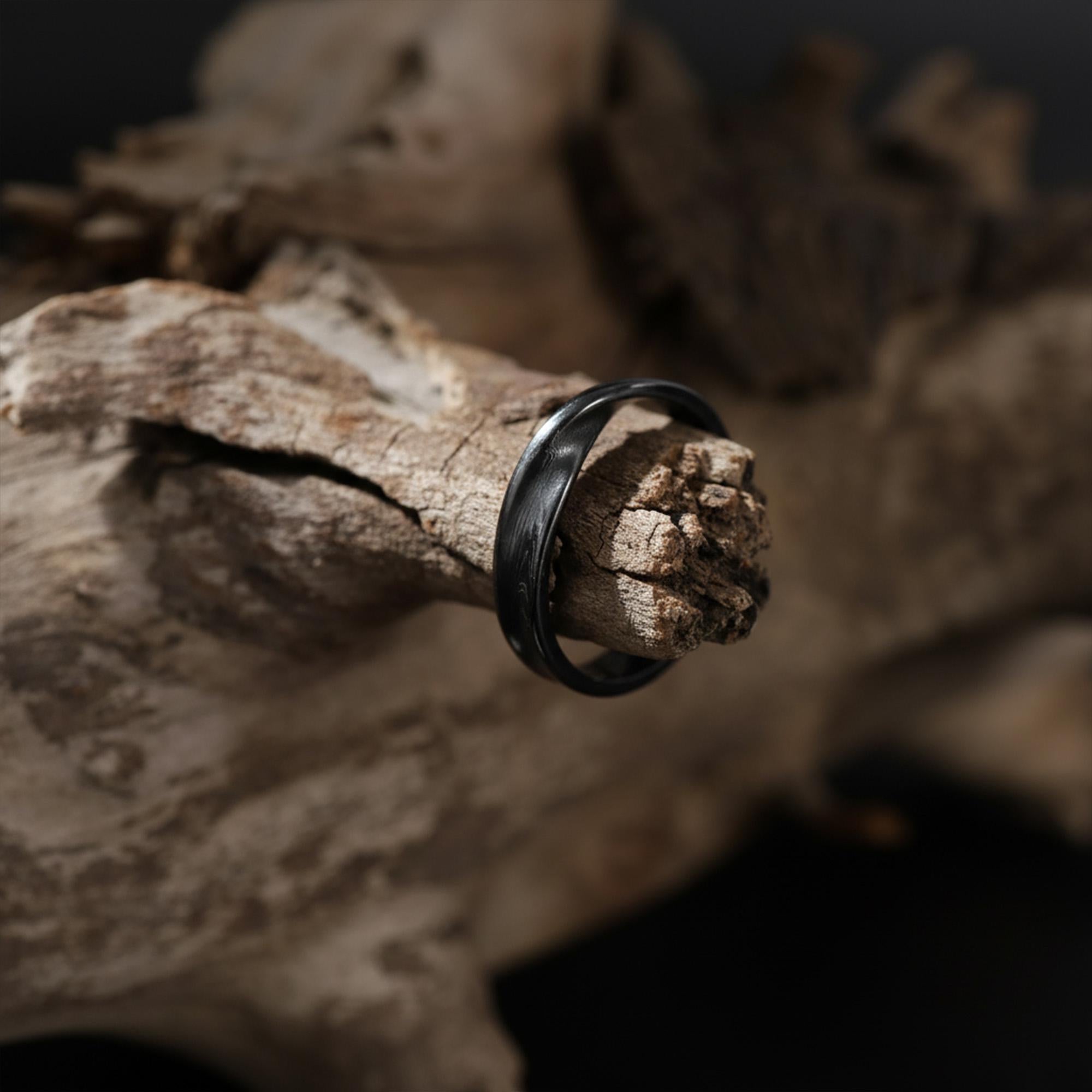Men's Mobius Infinity Band Ring: Sterling Silver Twisted Wedding Promise Band, Unique Jewelry