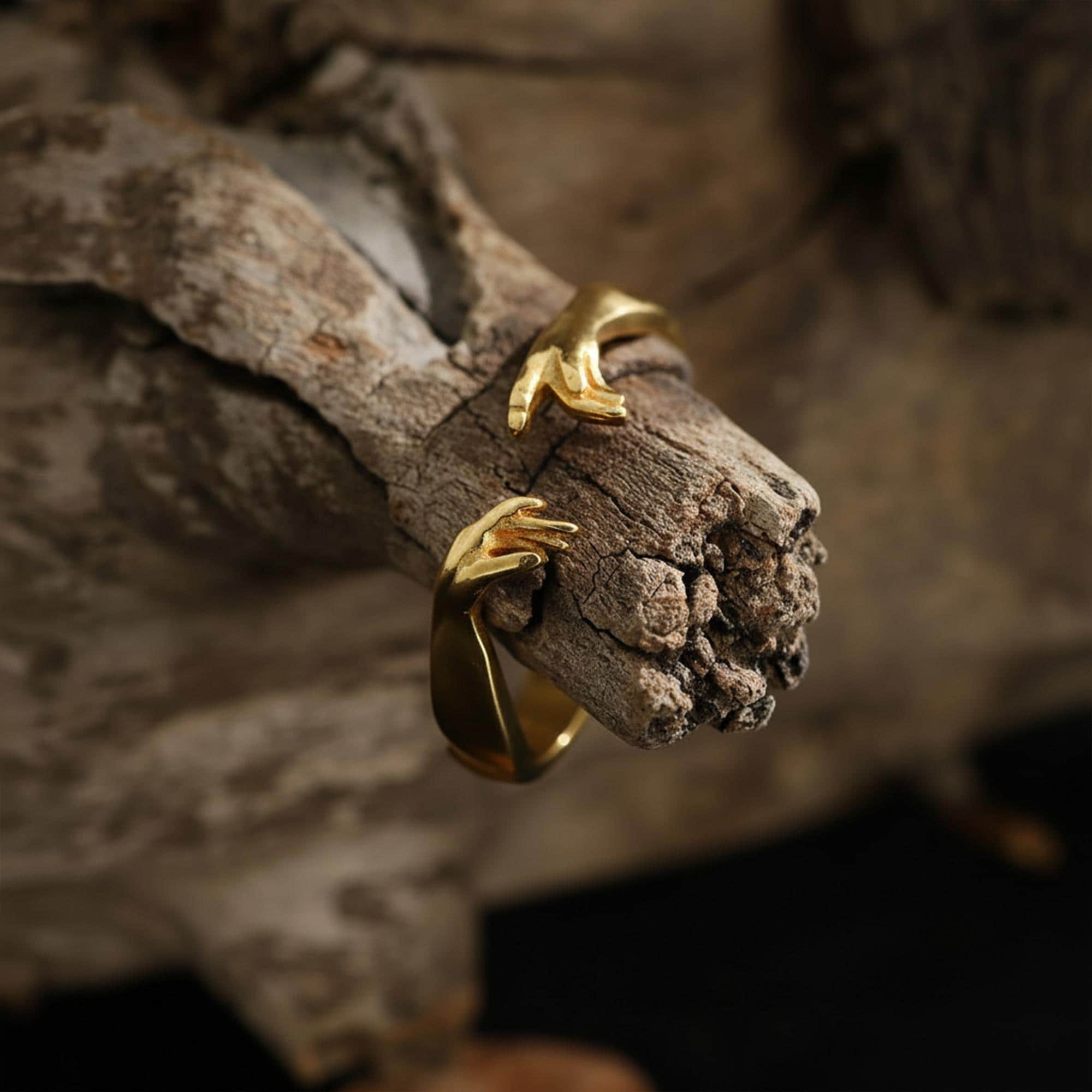 The Creation of Adam Michelangelo Ring: Hand of God Band, Renaissance Men Jewelry