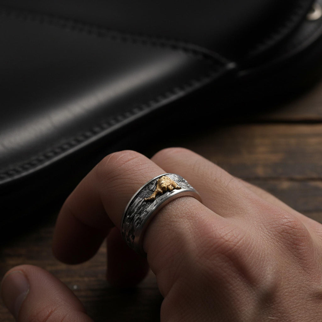 Sterling silver handmade tiger ring, Asian inspired animal band ring, engraved tiger jewelry, and powerful statement ring designed for those who are drawn to strength, courage, and fearless identity. This striking ring features a detailed tiger motif wrapping around the band, creating a look that feels bold, dynamic, and intensely expressive. It is not just a ring — it is a statement piece that blends animal symbolism, cultural inspiration, and s