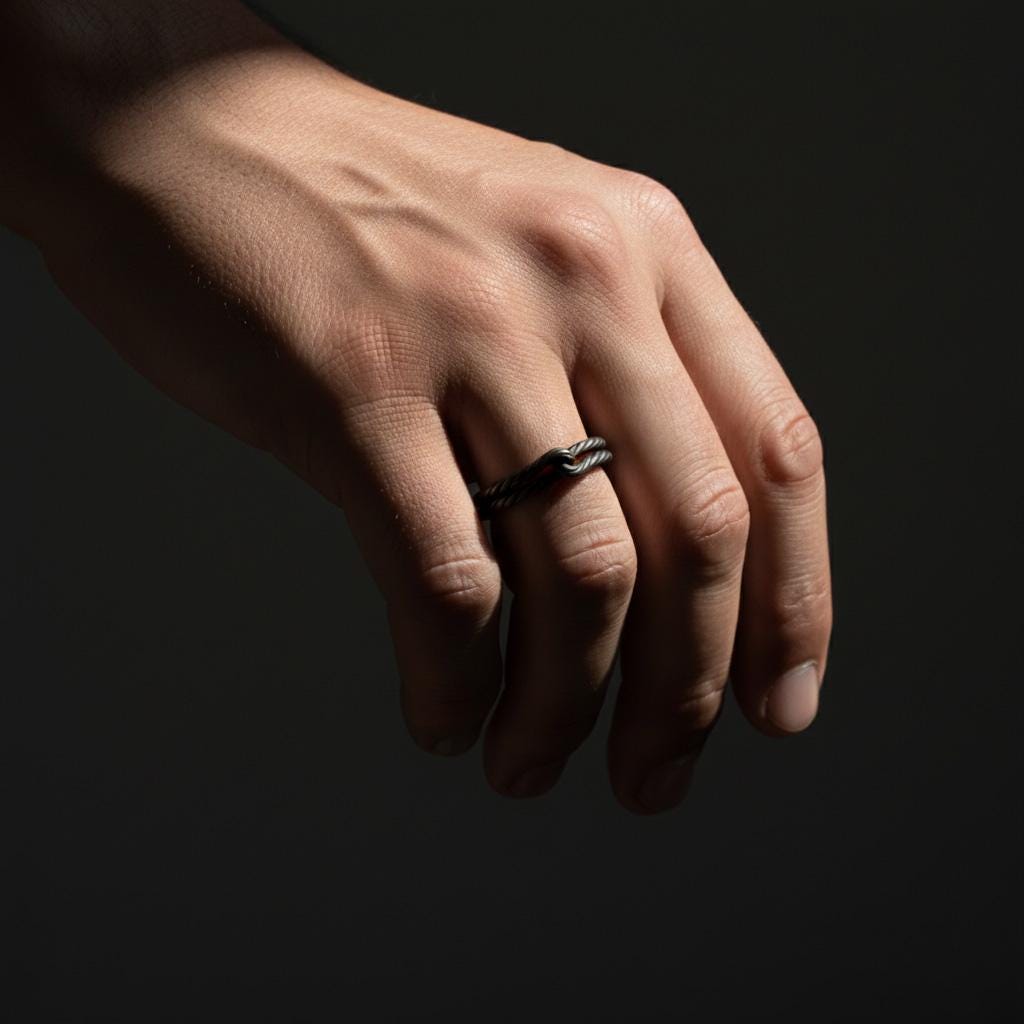 Twisted rope ring, rope band ring, rhodium plated silver ring, minimalist stacking ring, and modern jewelry designed for those who are drawn to texture, simplicity, and refined elegance. This striking ring features a delicate twisted rope design, enhanced with a bright rhodium finish that gives it a sleek, polished, and contemporary look. It is not a simple ring — it is a statement piece that blends subtle detail, clean form, and modern sophistic
