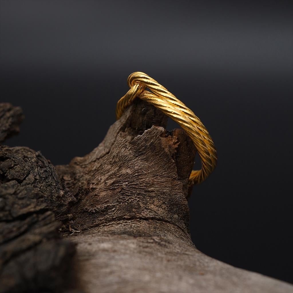 925 Sterling Silver Twisted Rope Ring, Minimalist Knot Band, Unique Statement Jewelry