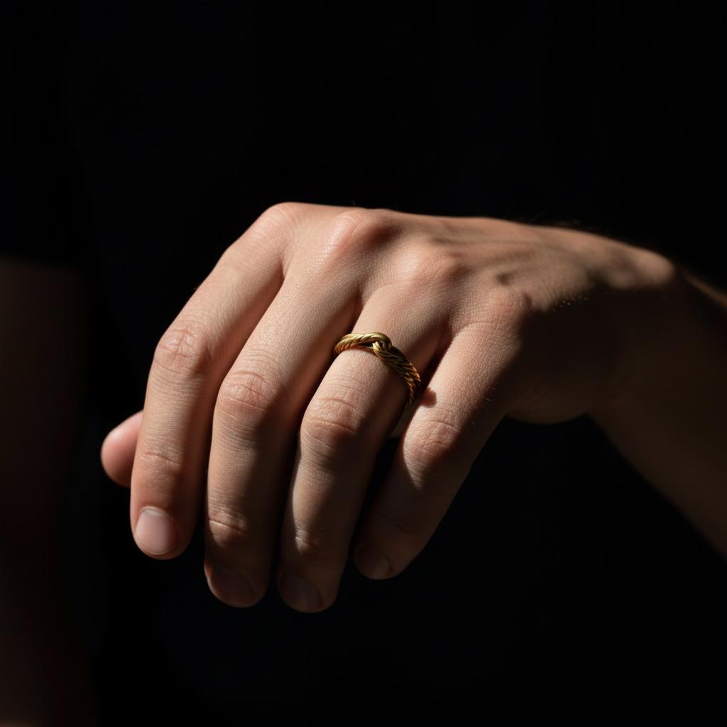 Twisted rope ring, rope band ring, rhodium plated silver ring, minimalist stacking ring, and modern jewelry designed for those who are drawn to texture, simplicity, and refined elegance. This striking ring features a delicate twisted rope design, enhanced with a bright rhodium finish that gives it a sleek, polished, and contemporary look. It is not a simple ring — it is a statement piece that blends subtle detail, clean form, and modern sophistic