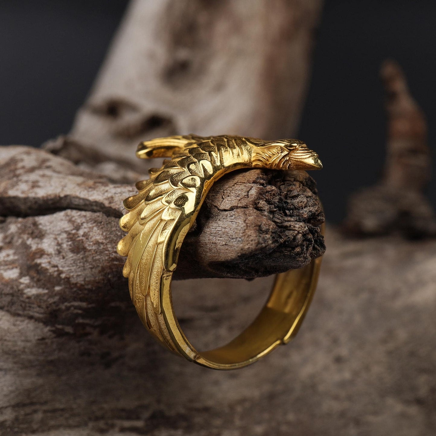 This raven ring for men is a bold and highly detailed design inspired by Norse mythology, Viking symbolism, crow jewelry, and statement men’s rings. Featuring a dramatic spread-wing raven motif, this ring captures the power, intelligence, and mystery long associated with the raven. It is an ideal choice for buyers searching for a Viking raven ring, Norse raven ring, crow ring for men, bird statement ring, or a symbolic men’s ring with a strong an